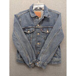 Levis Jacket Mens XS Blue Denim Trucker Jean Classic 100% Cotton Button Front